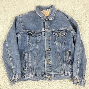 Vintage Levis Jacket Mens Large Blue Jean Denim Trucker Made USA 70507-4890 90s